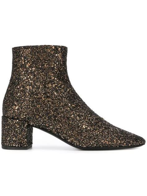 ysl sequin boots|ysl high boots.